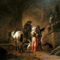 Wouwerman Travellers in a grotto